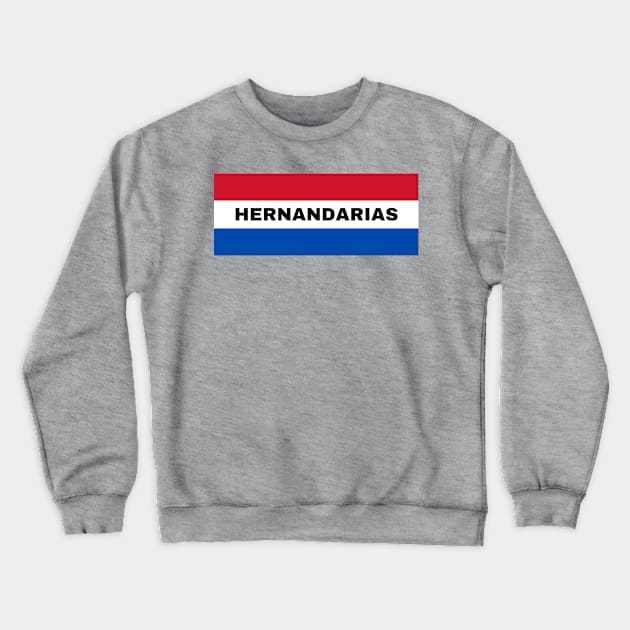 Hernandarias City in Paraguay Flag Crewneck Sweatshirt by aybe7elf